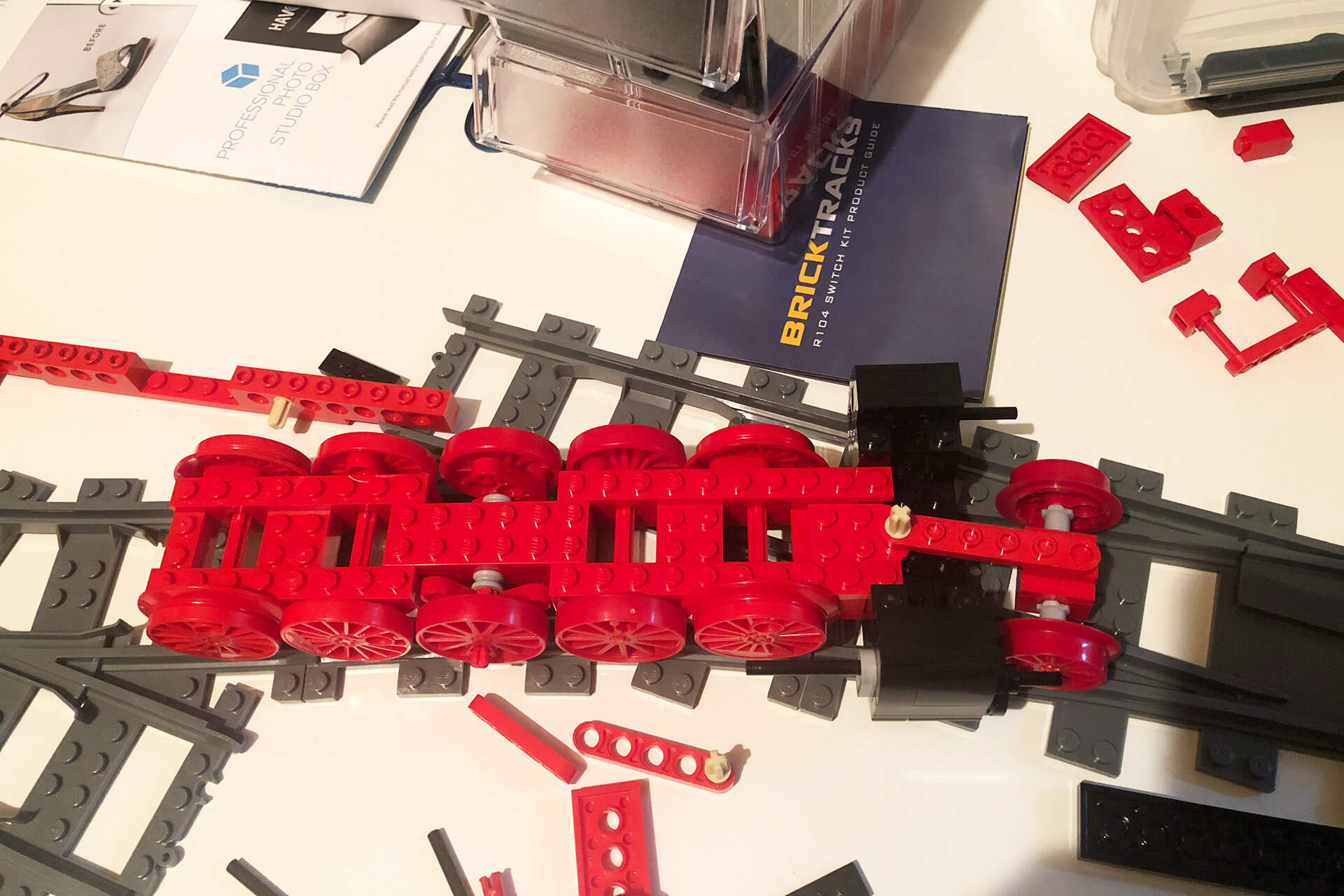  Next, making a dummy and getting it to negotiate r104 curves and switches. Playing with the position of the flanged wheels and the pivot point of the front truck. 