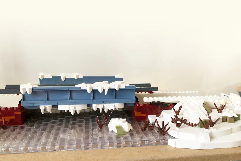  Diorama taking shape. 