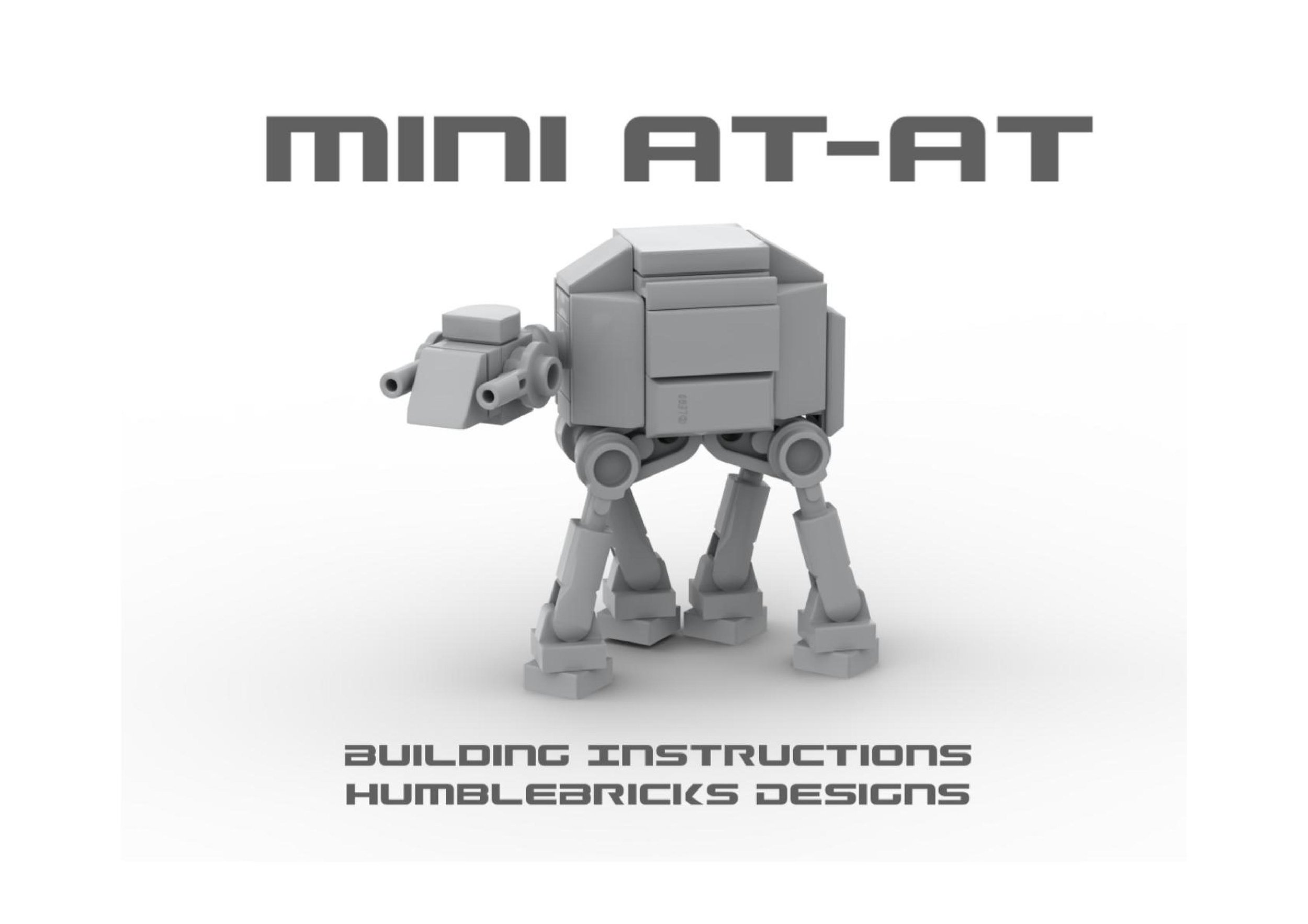 Instructions to Build a Mini AT-AT - - All things LEGO the LEGO community
