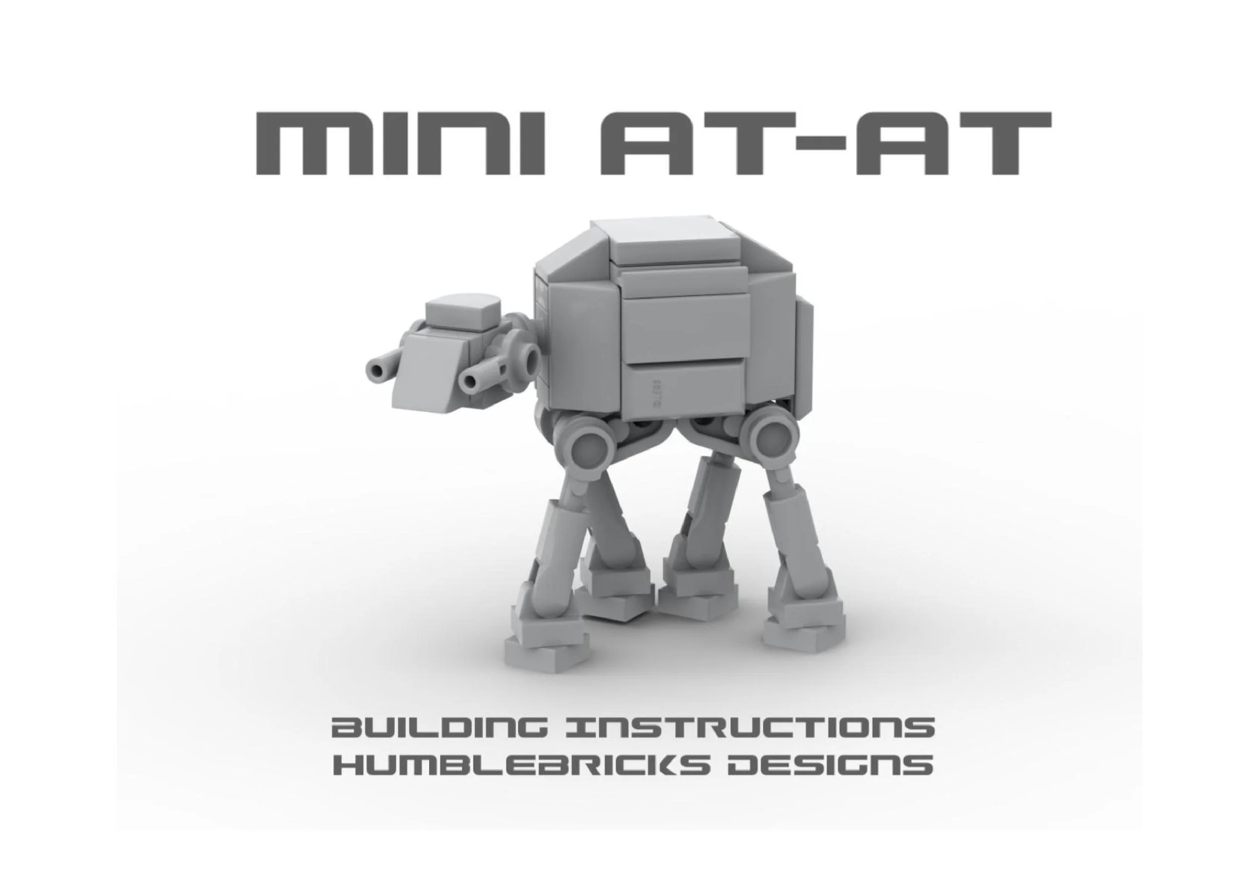 Instructions to Build a Mini LEGO ATAT BrickNerd All things LEGO