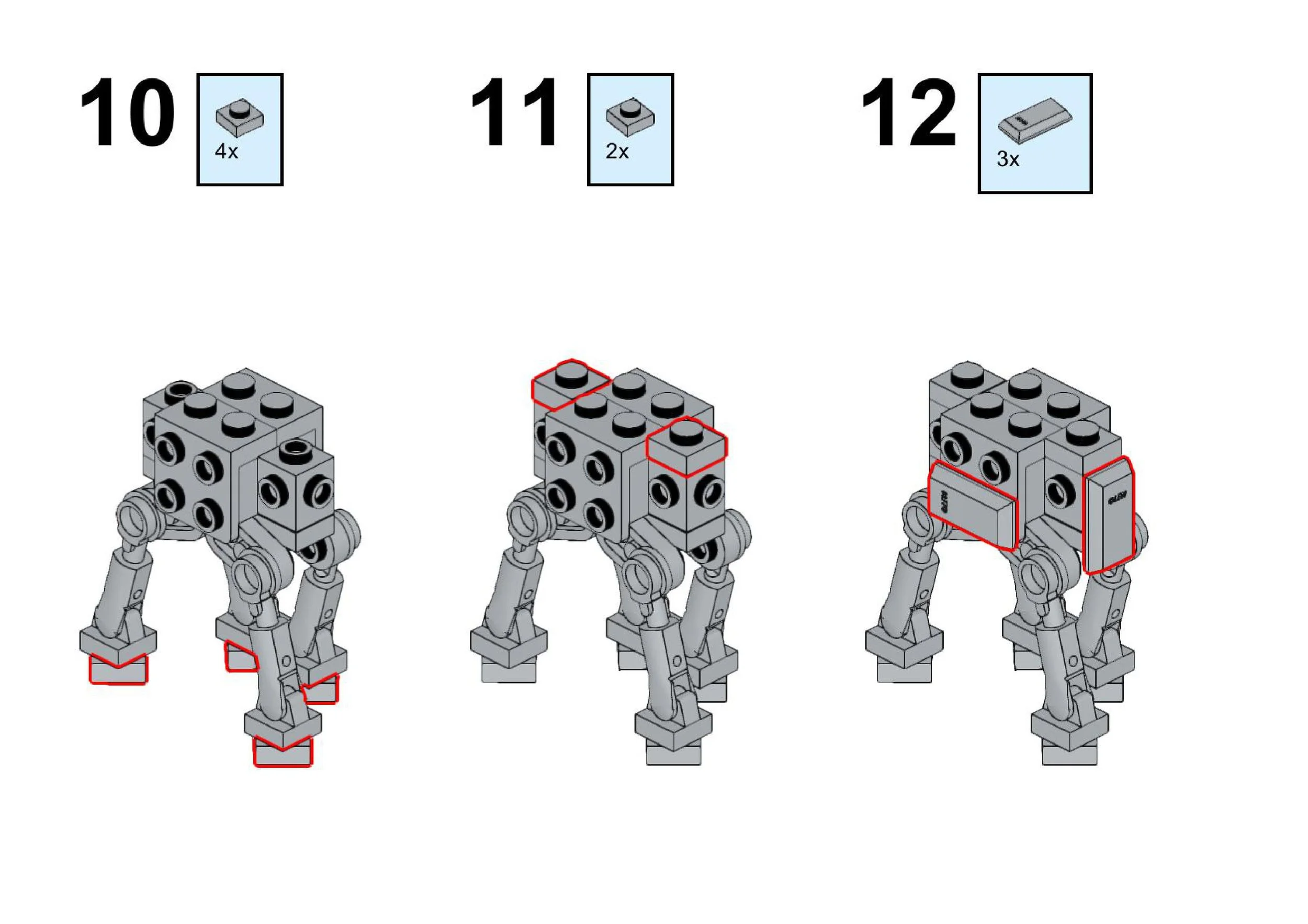 lego moc bauanleitung kostenlos Instructions to Build a Mini LEGO AT-AT - BrickNerd - All things LEGO