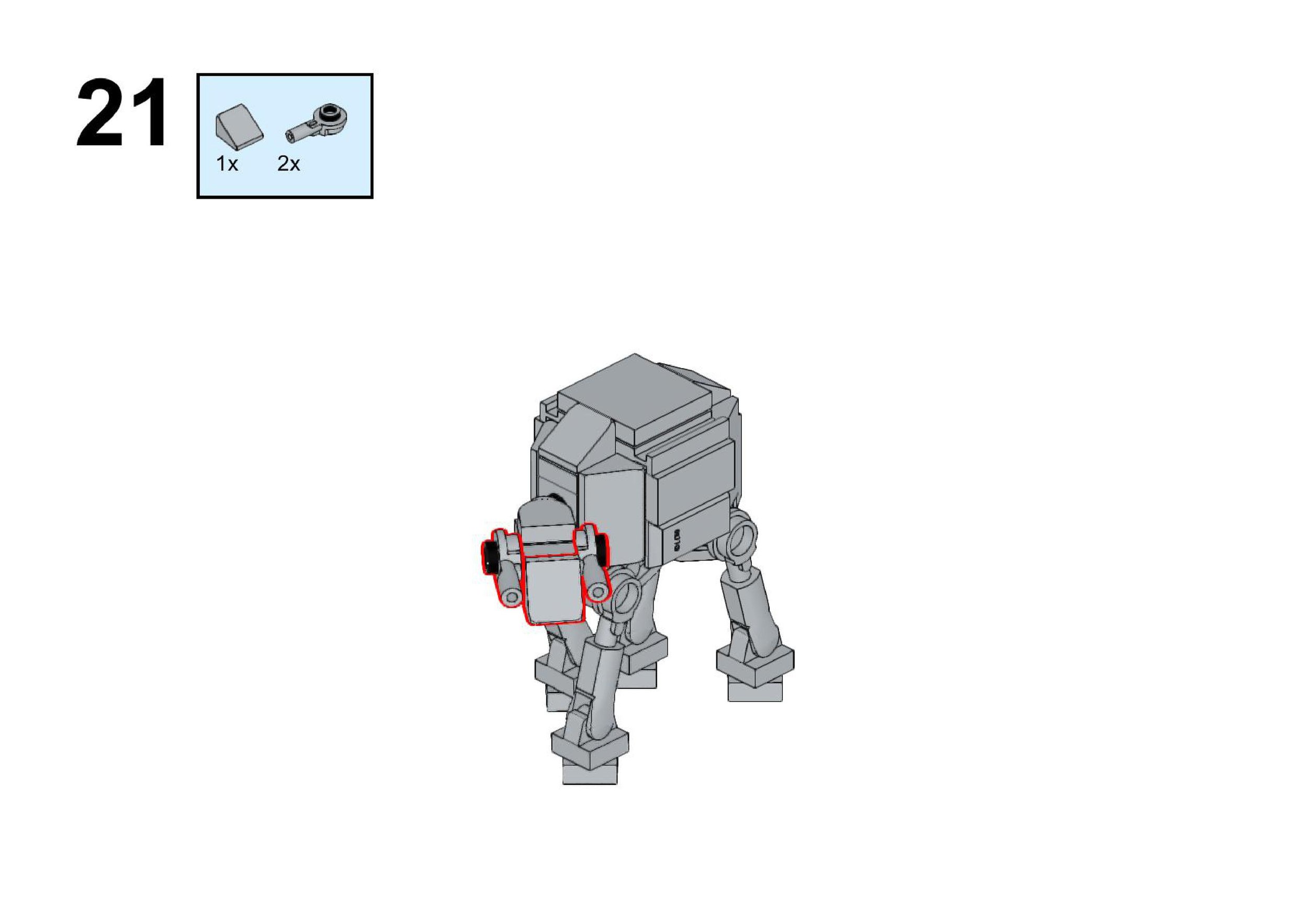 LEGO STAR WARS MINI'S AT-AT WALKER AND AT-ST