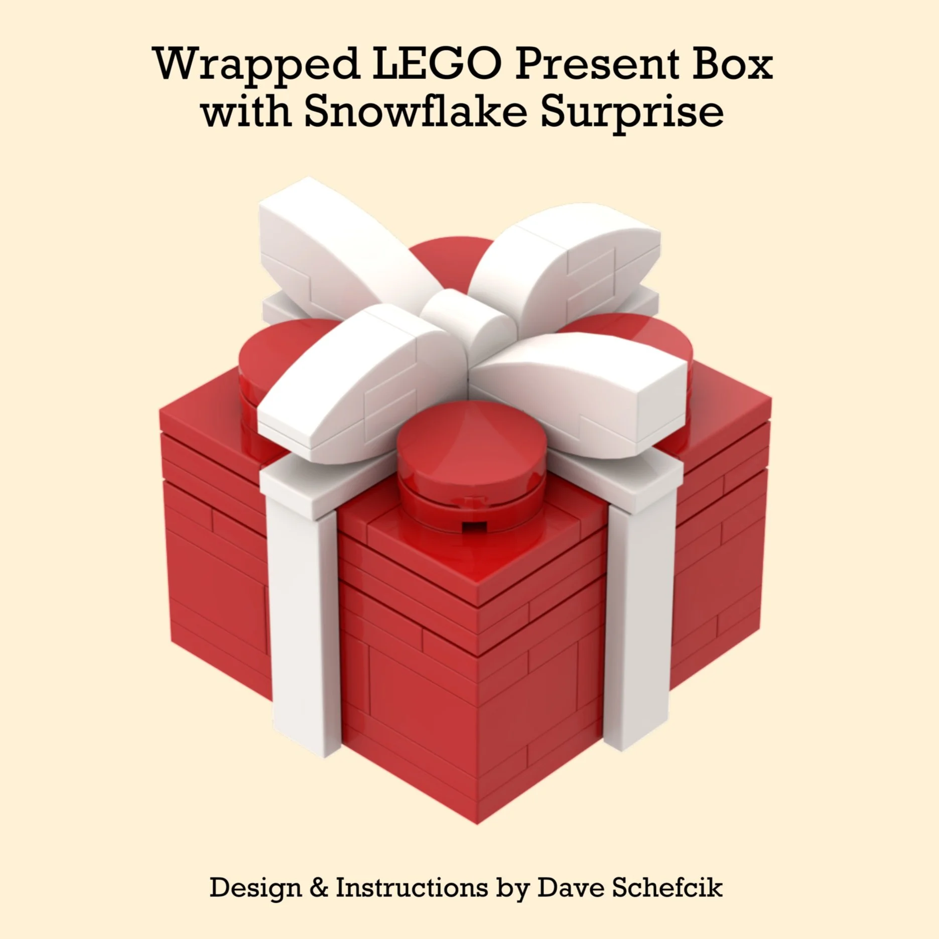 Instructions to Build a Wrapped LEGO Present Box