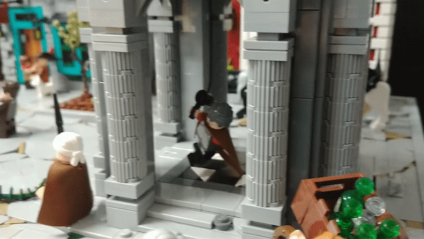 LEGO Minecraft build takes on an otherworldly End City
