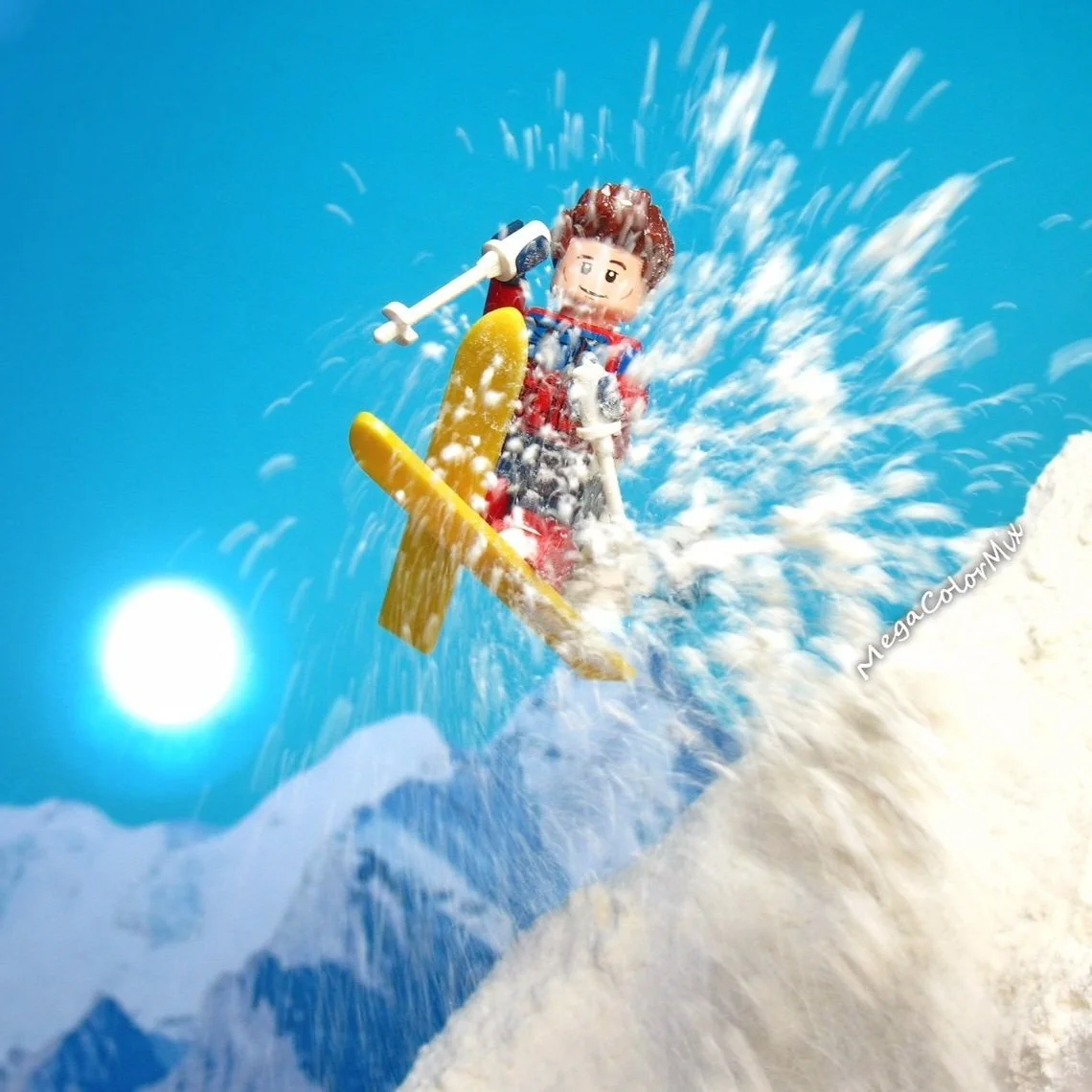 Minifigs In Action! Creating a Skiing Scene 
