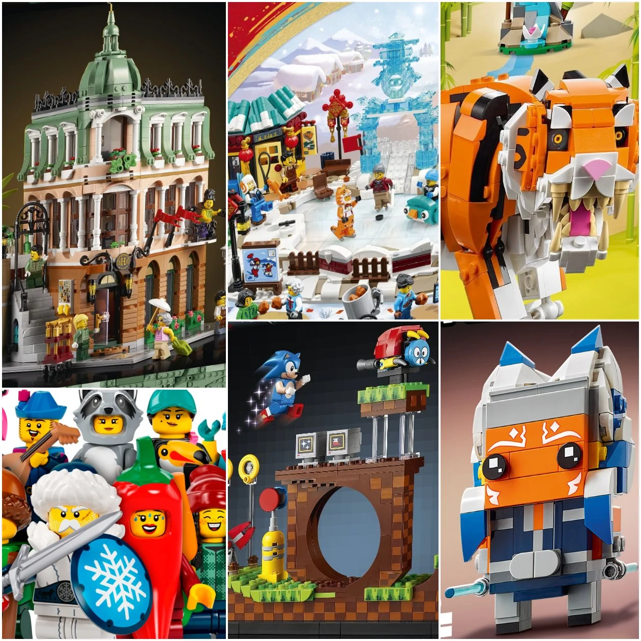 New LEGO Sets for January 2022 include Sonic, a Tiger, Modular Hotel and More