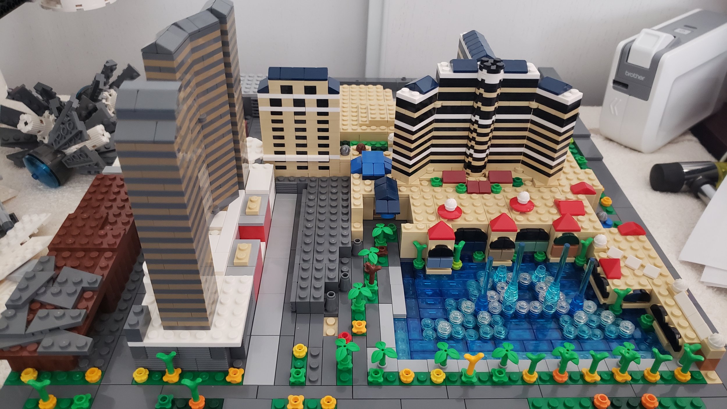 Micro LEGO Las Vegas on display this - Beyond the Brick