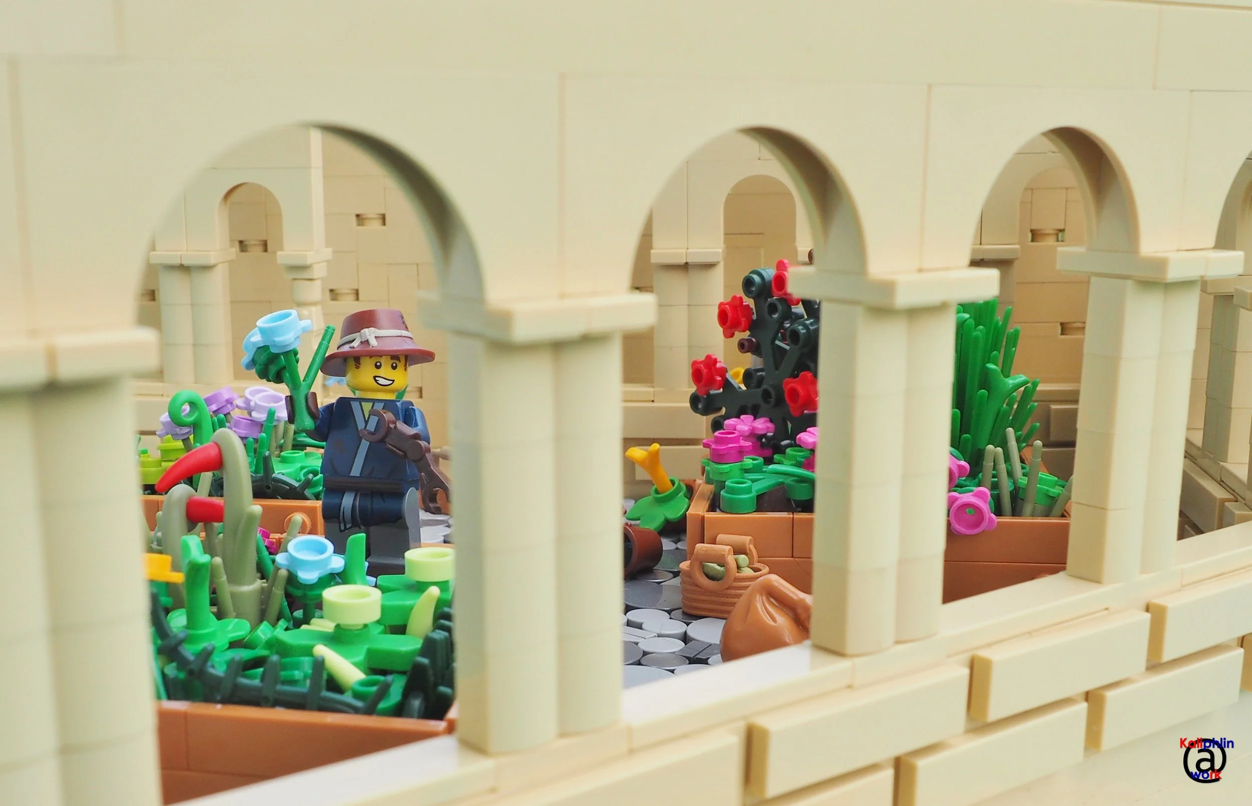 I just plain didn’t think through how much extra I was building for this scene—there’s a whole elaborate floating cobblestone floor which hardly shows at all! 