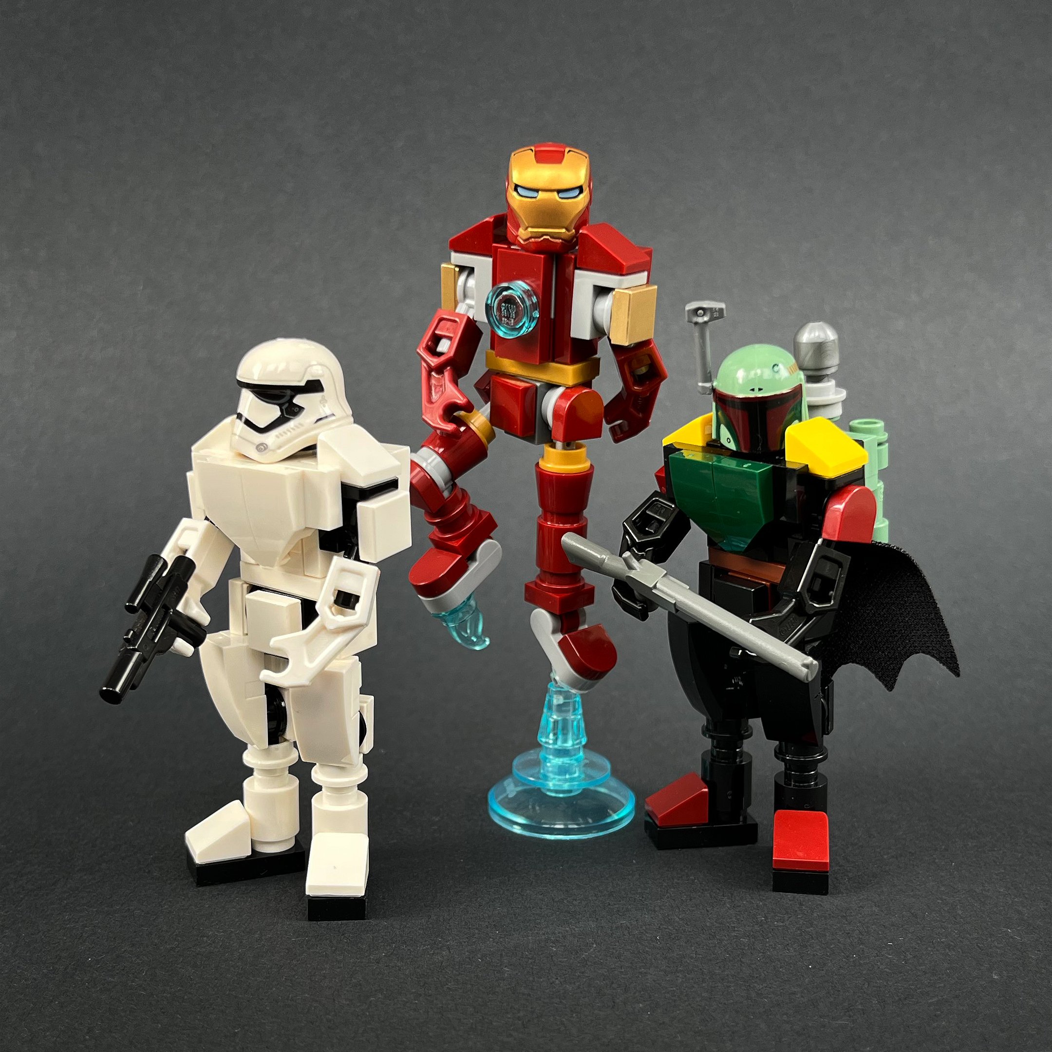Damaged Suit Tony Stark Marvel Ironman Lego Moc Minifigure 