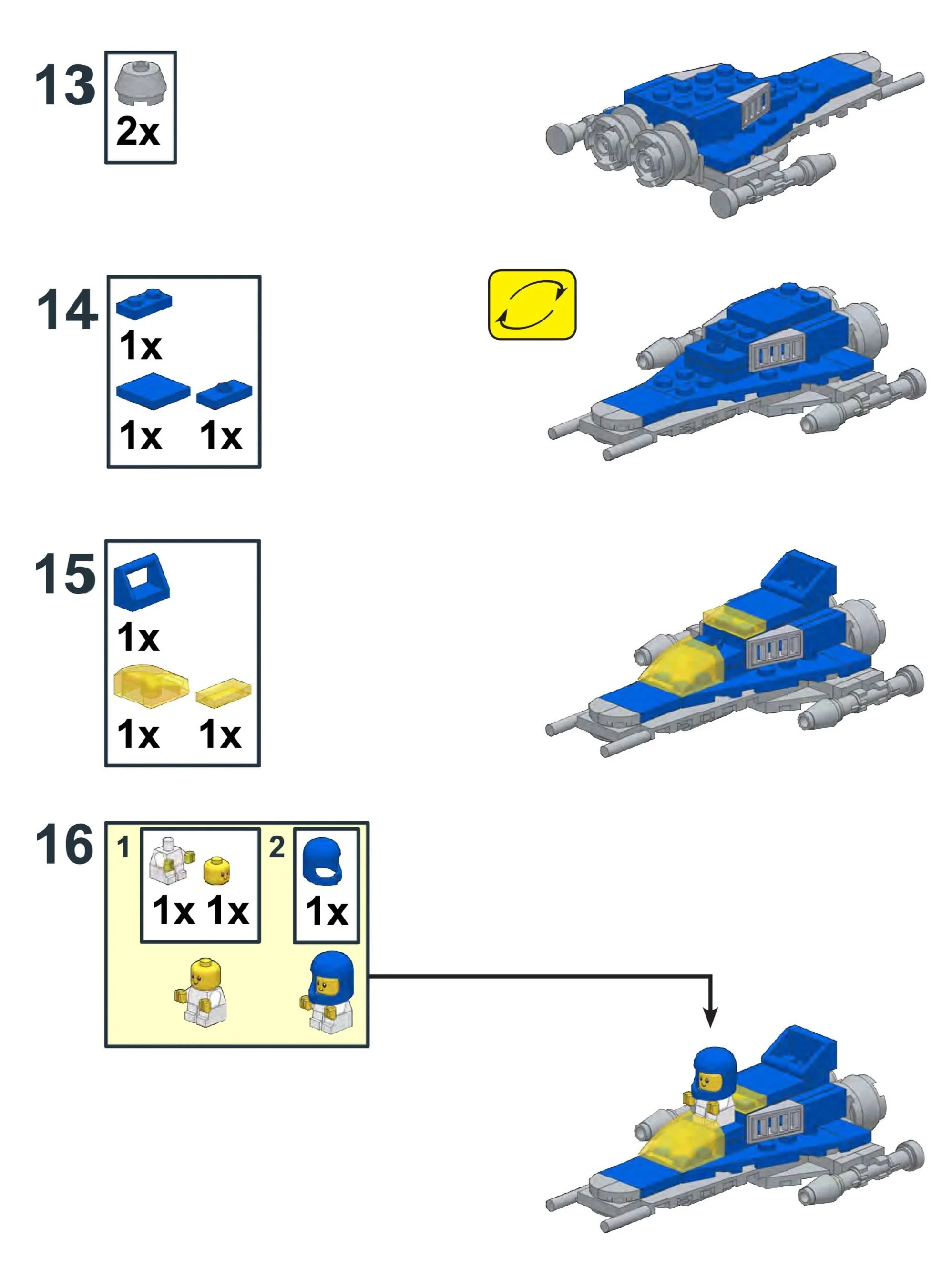 Instructions to Build a Baby Spaceship BrickNerd All things LEGO