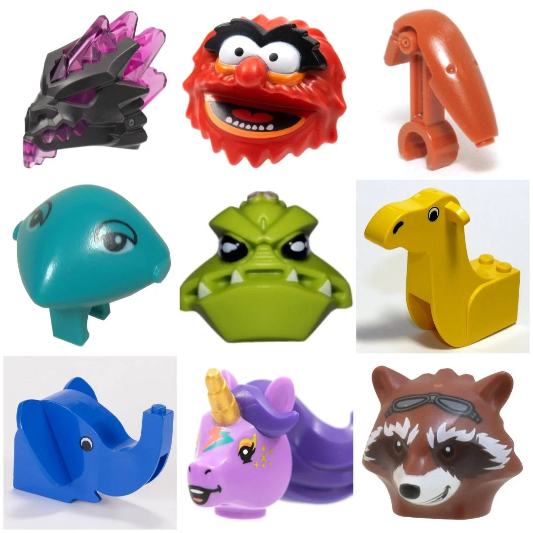 Off (Or On!?) With Their Heads: Every Non-Human LEGO Head