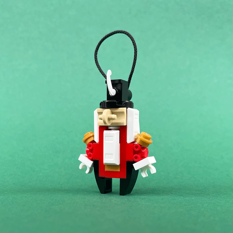 Instructions to Build LEGO Santa and Nutcracker Ornaments BrickNerd