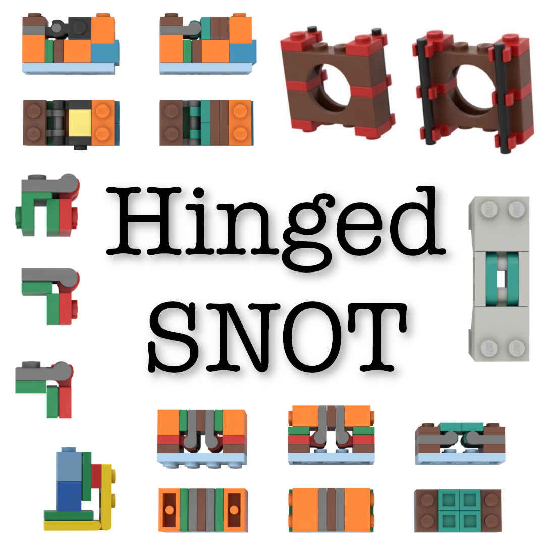 LEGO SNOT: Hinge Techniques and Element Design