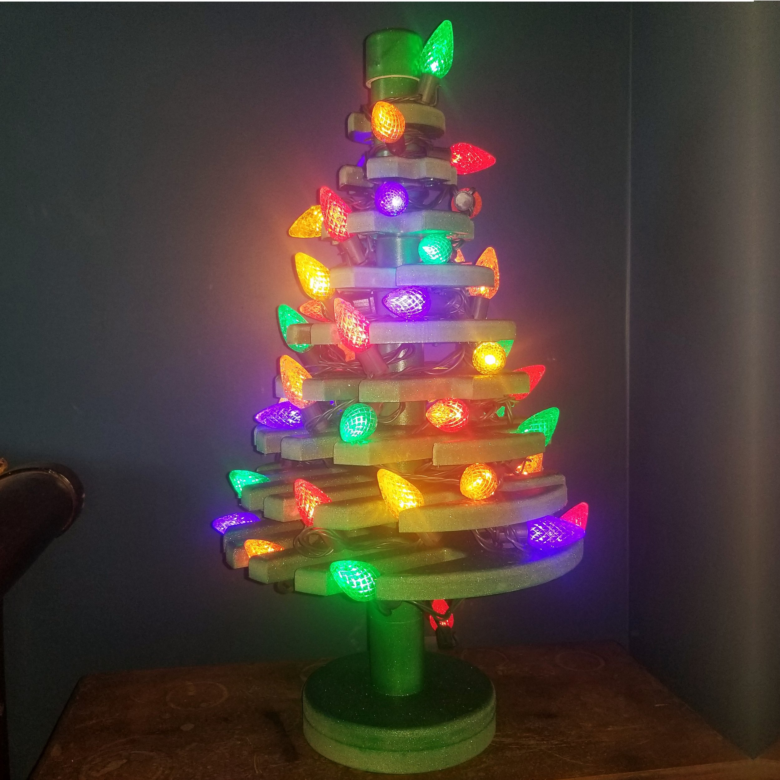 Making Christmas: Carving Upscaled Wooden LEGO Trees