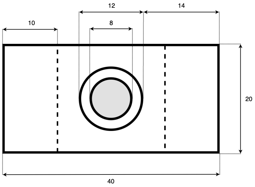 1x2 Jumper with Dimentions