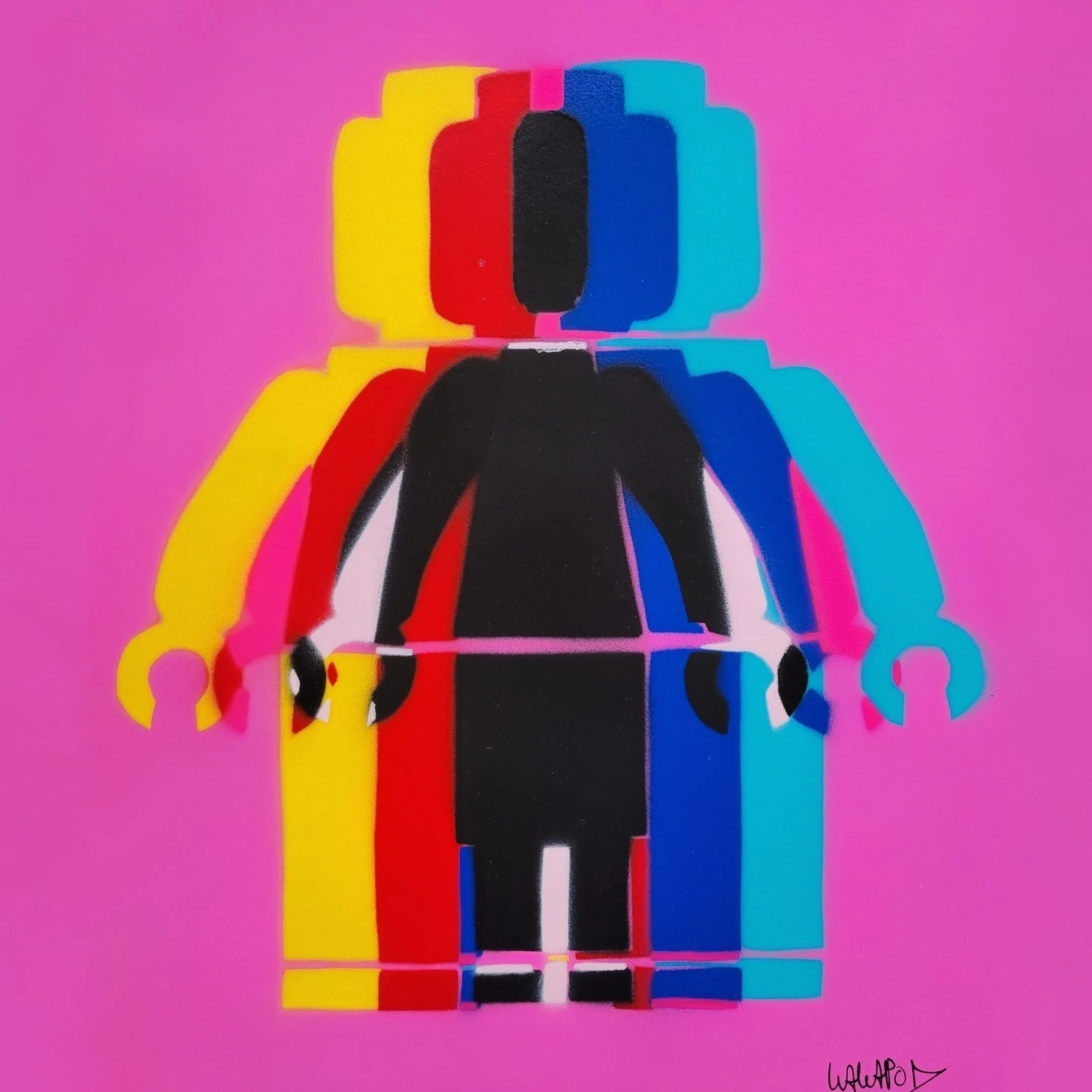 LEGO Pop Art in Paris: The Modern Minifgures of Wawapod