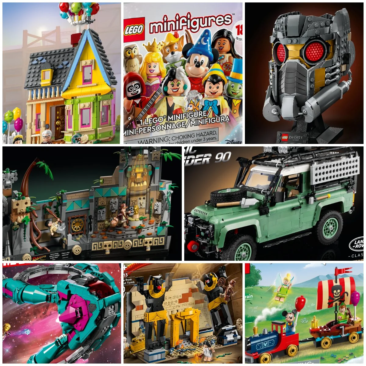 New LEGO Sets for April 2023 Include Indiana Jones, Disney Minifigs, Up House, Land Rover, Guardians and More