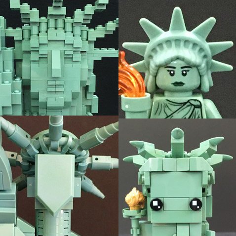 LEGO Liberty: The Many Faces of The Statue of Liberty