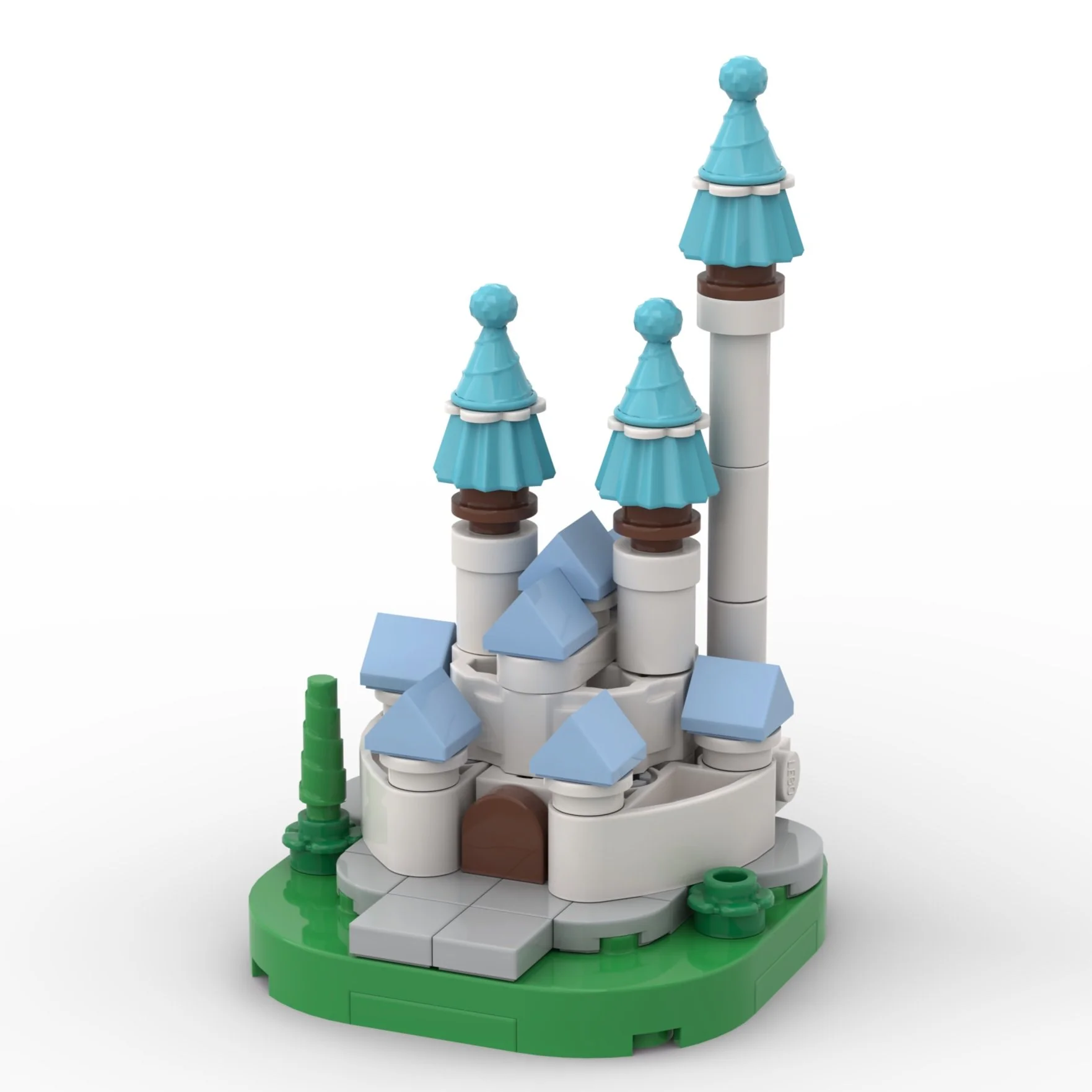 Instructions to Build a Microscale LEGO Castle