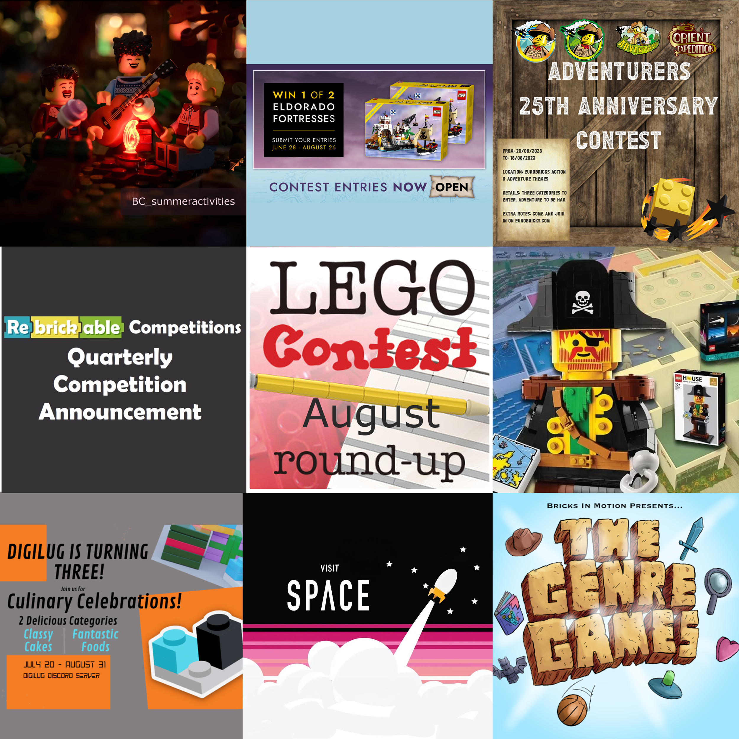 LEGO Contest Round-Up for August 2023