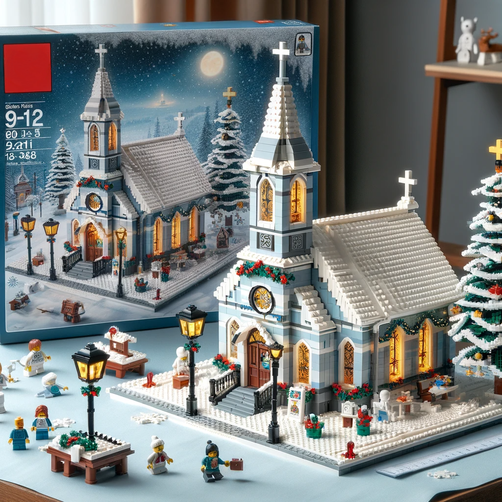 DALL·E LEGO Winter Village Church 3.png