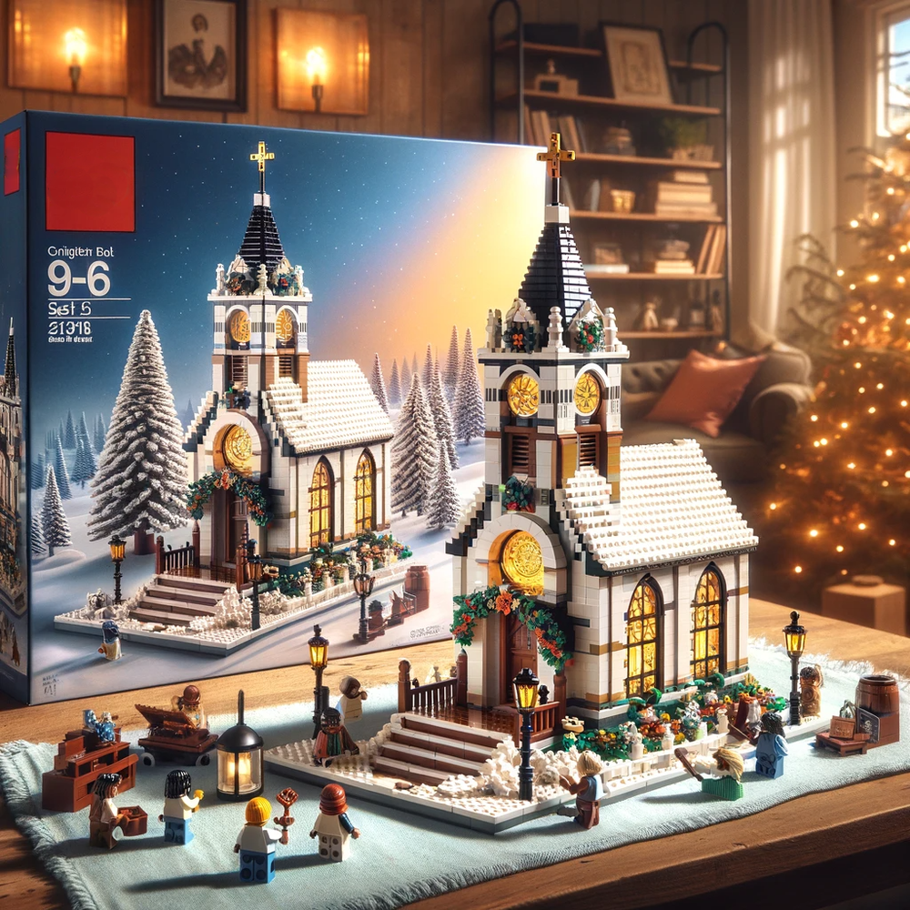 DALL·E LEGO Winter Village Church 2.png