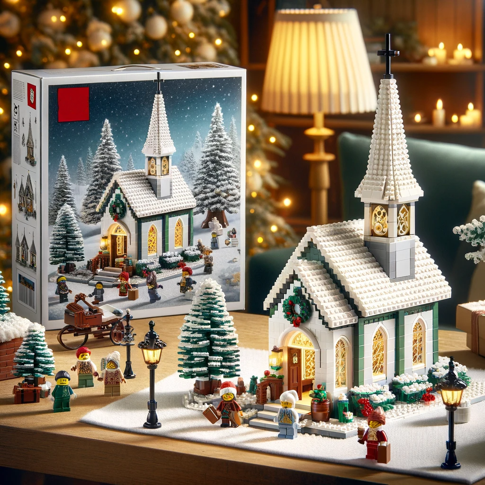 DALL·E LEGO Winter Village Church 1.png