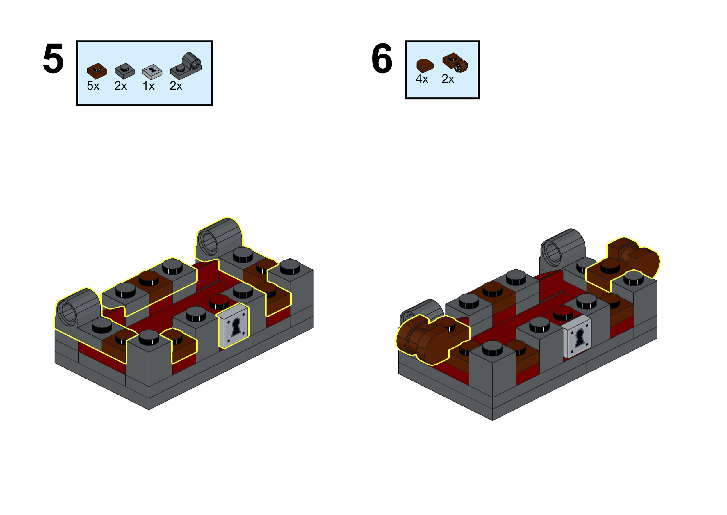 Mini Upscaled LEGO Treasure Chest Instructions - Page 4 - BrickNerd.png