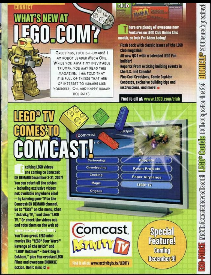   LEGO Magazine  Nov-Dec 2007, Source:  Internet Archive  