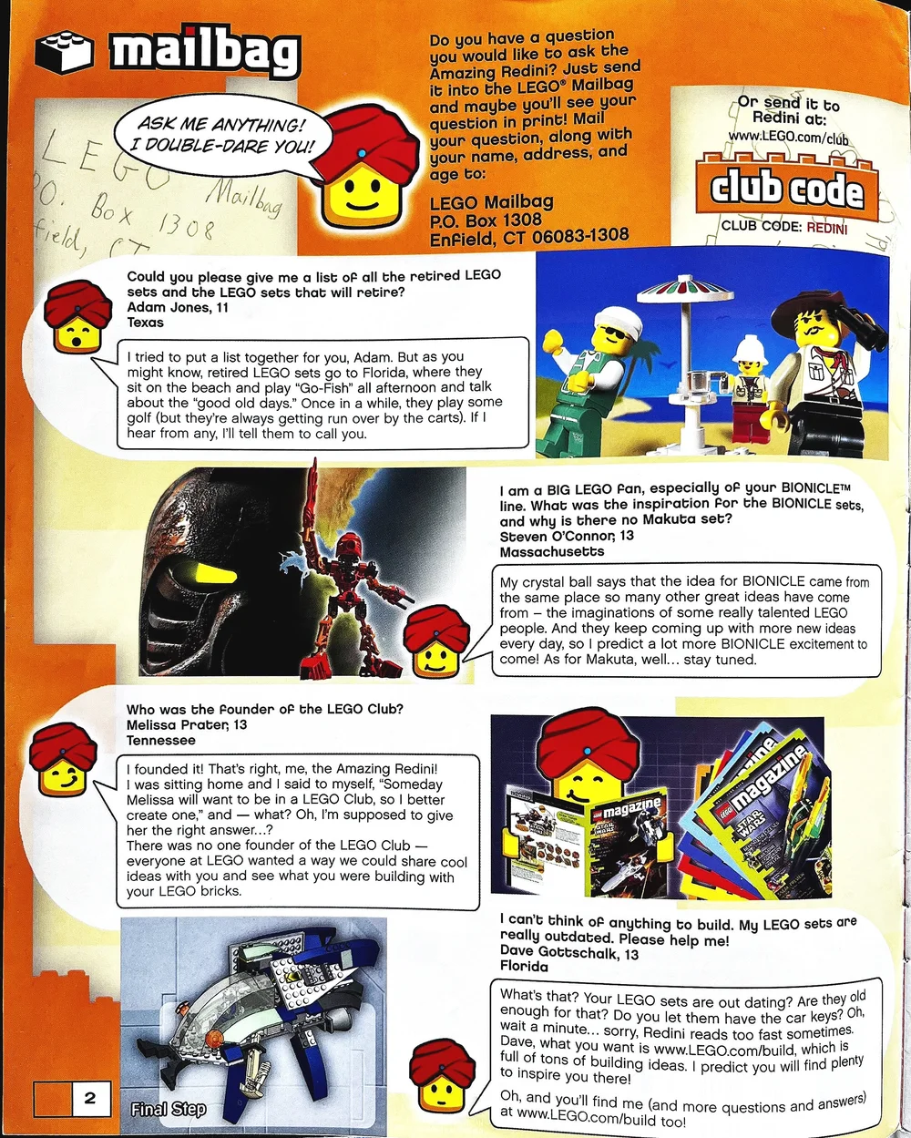   LEGO Magazine  July-August 2002 