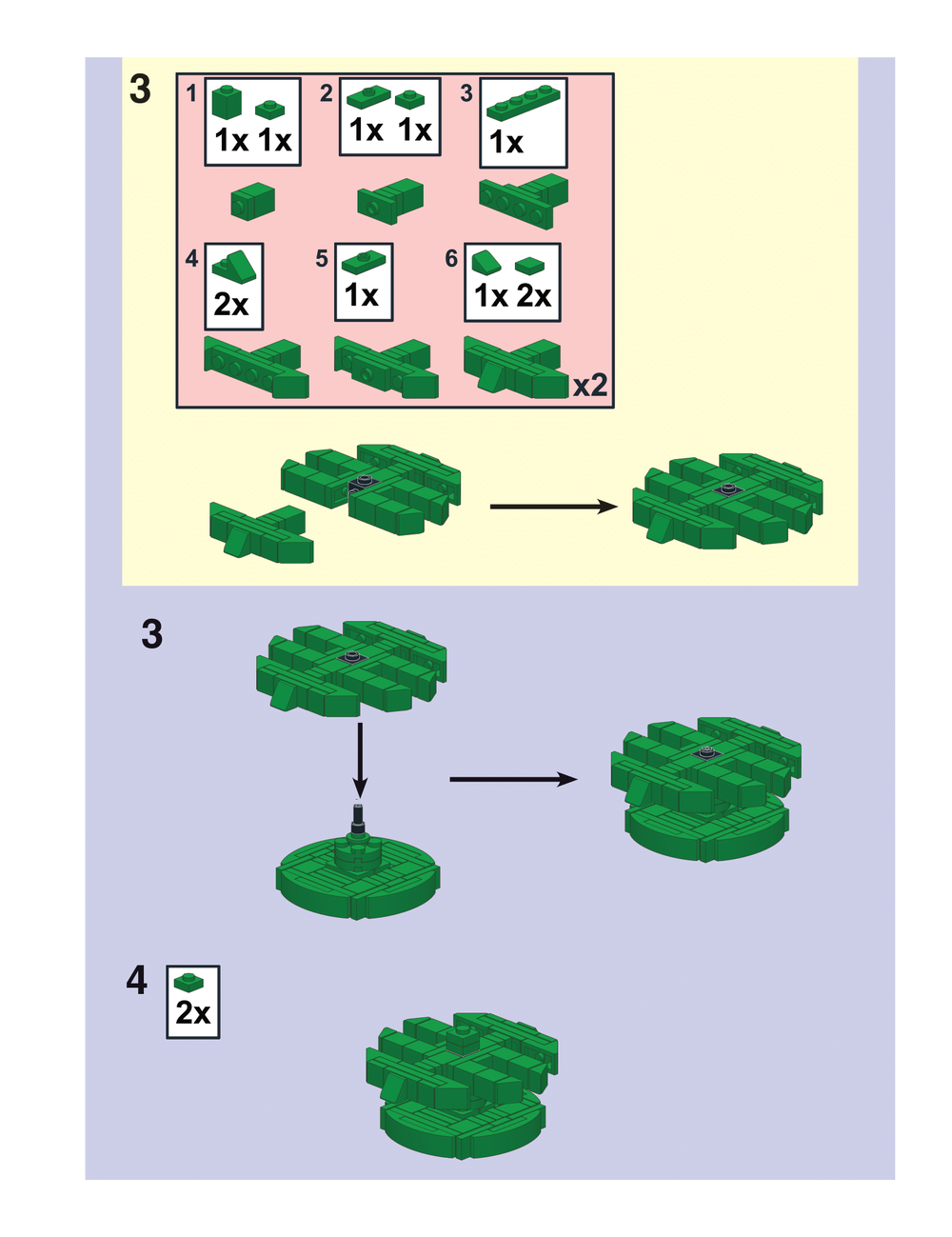Upscaled LEGO Pine Tree Instructions - BrickNerd - 3.png