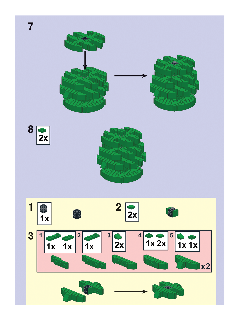 Upscaled LEGO Pine Tree Instructions - BrickNerd - 6.png