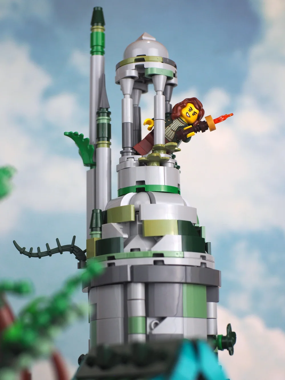  Domes are generally hard to build and the designer's solution, while blocky, works really well with the ruin theme. 