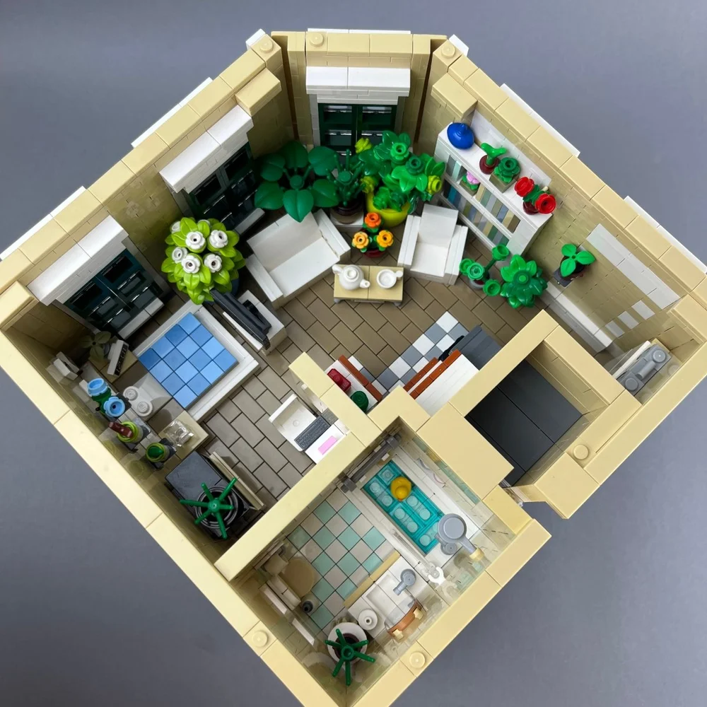   Floor Plan of an apartment of a modular building that may never be finished  