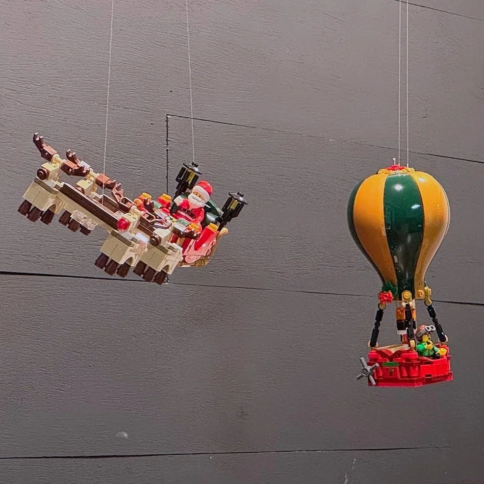 Soaring Over the Winter Village: Hanging by a Thread