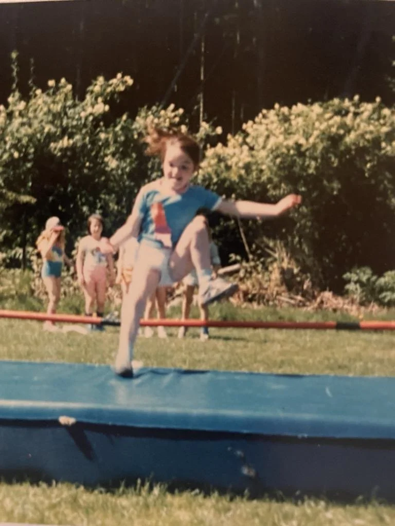 One of my big sisters doing high jump