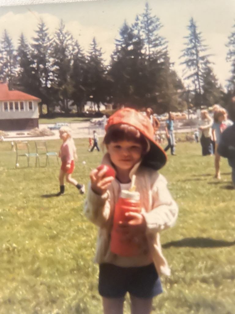 Me keeping hydrated in Kindergarten or Grade 1