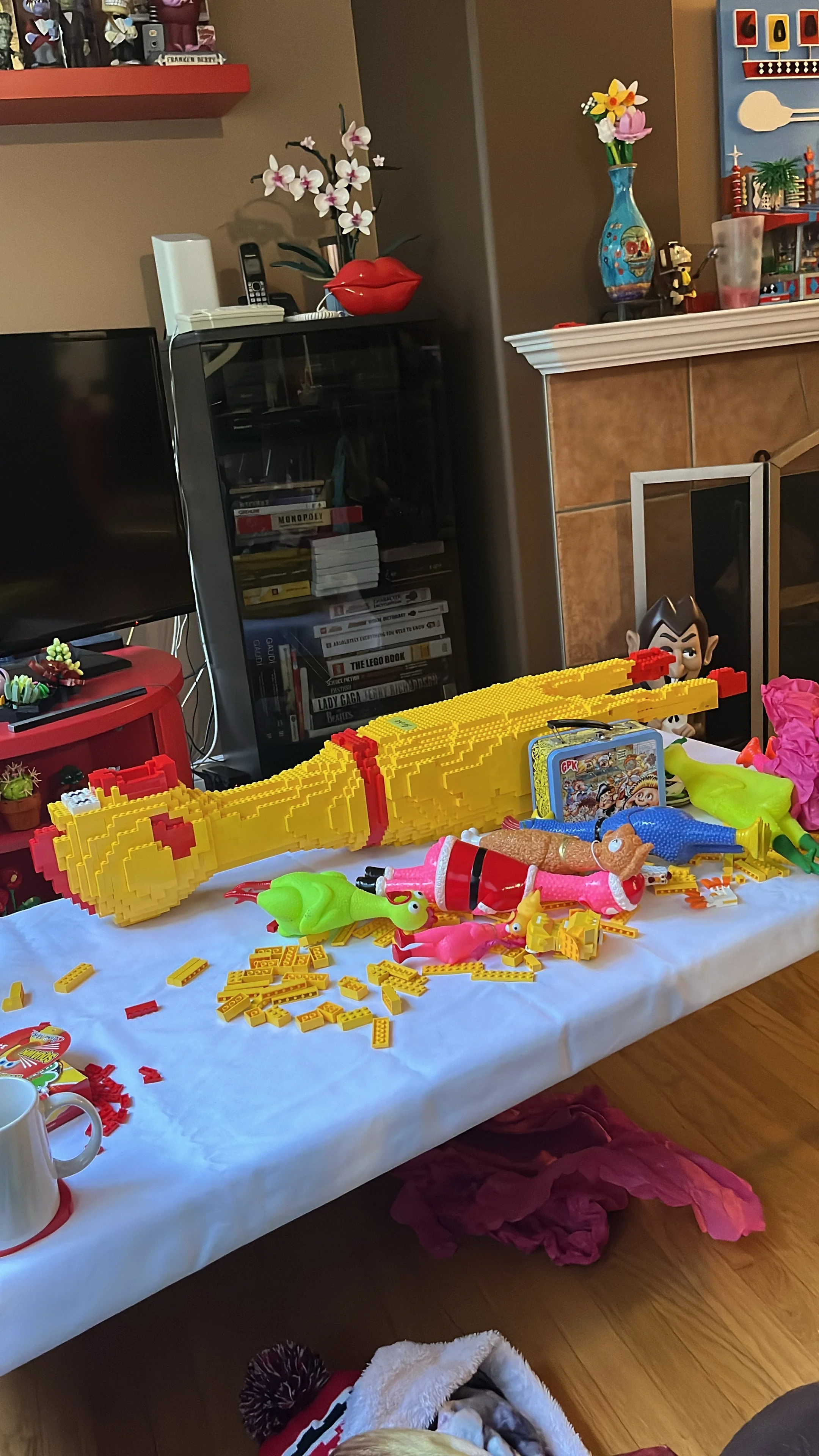 Herachio the LEGO Rubber Chicken was a huge hit at Fun Day in 2024