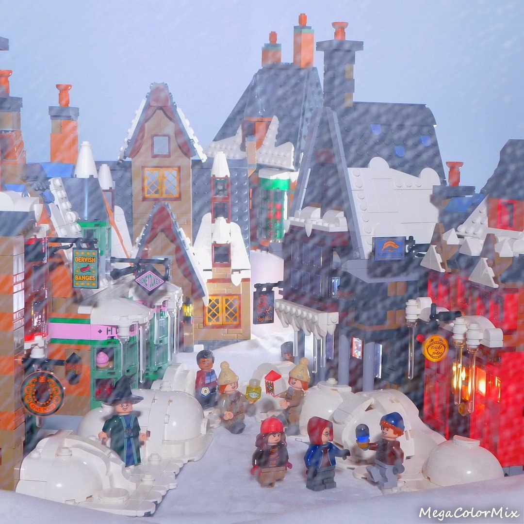 A Snowy Visit to Hogsmeade: Turning a Wizarding Village into a Winter Village