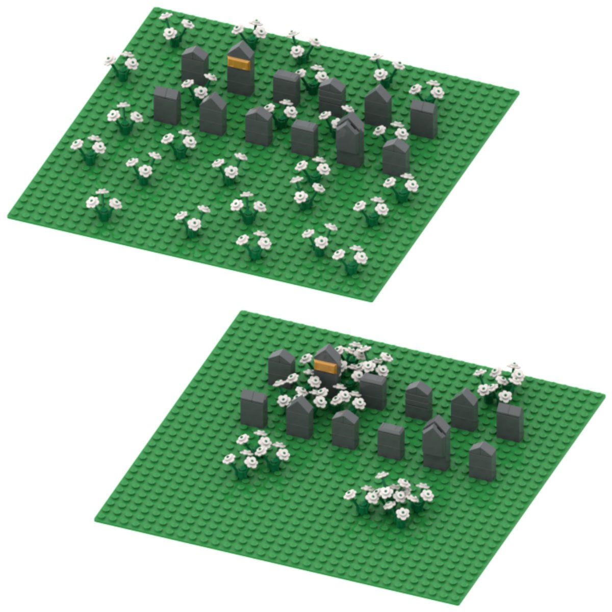 From Noise to Narrative: Detail Distribution in LEGO MOCs