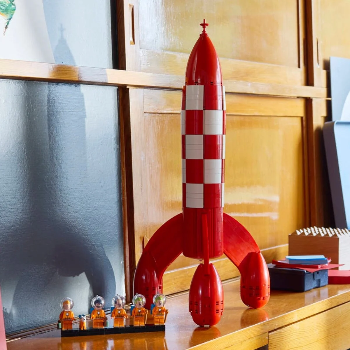 Destination Moon: Tintin’s LEGO Moon Rocket Takes Off