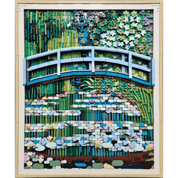 Monet in Dark Mode: Recoloring the LEGO Art Water Lilies