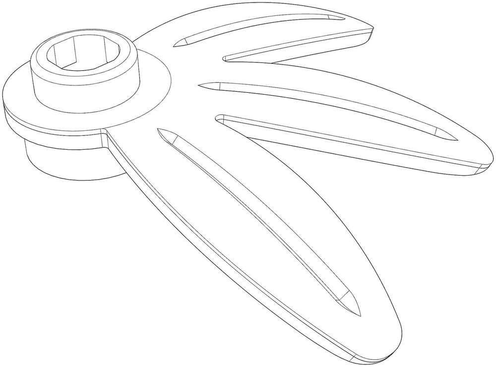 New LEGO Long Leaf Element