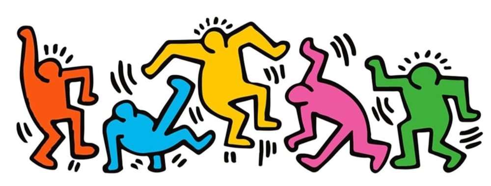Keith Haring Dancing Figures
