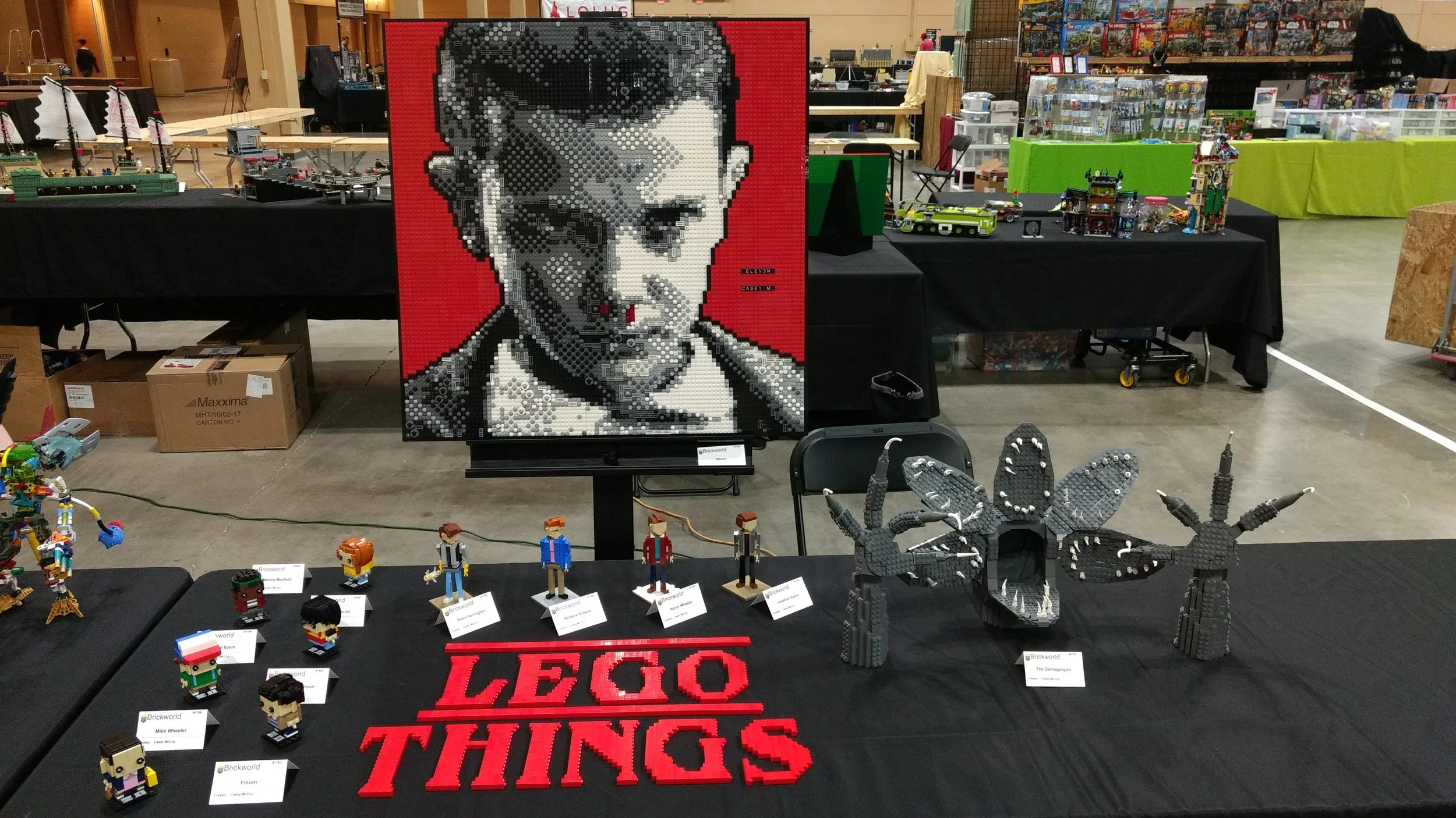Brickworld 2018 Stranger Things Display Casey