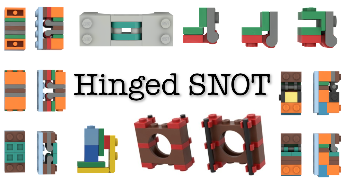 brutalt Erhverv overvælde LEGO SNOT: Hinge Techniques and Element Design - BrickNerd - All things LEGO  and the LEGO fan community