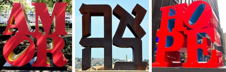 Robert Indiana Alternate LOVE Sculptures