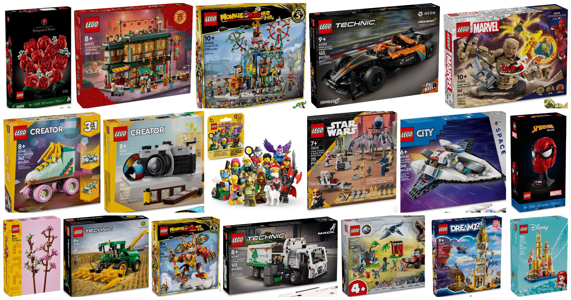 100+ New LEGO Sets for January 2025 Include Roses, Creator 3In1
