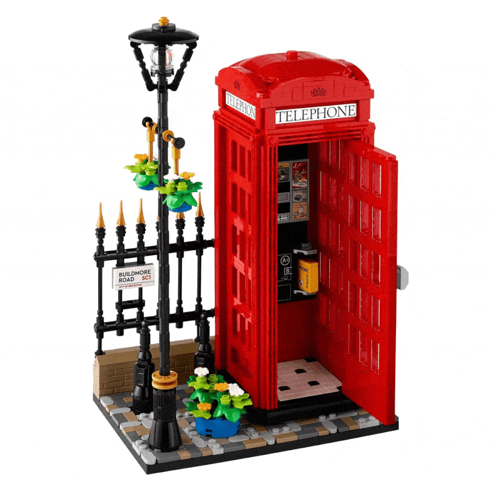 LEGO Tardis Telephone Box BrickNerd Square