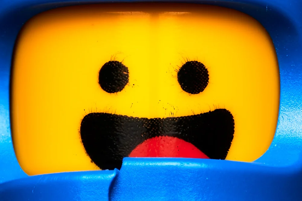 Close up of LEGO Spaceman Benny
